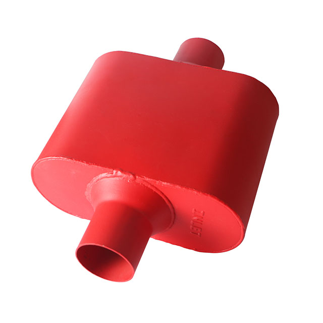 Aluminized Muffler with Red Painted