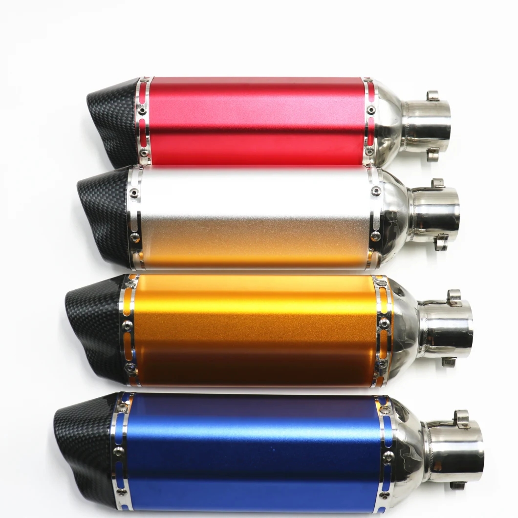 Small Hexagon Double Hole Exhaust Pipe Motorcycle Muffler