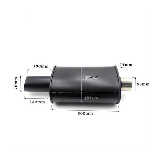 Muffler with Black Coating