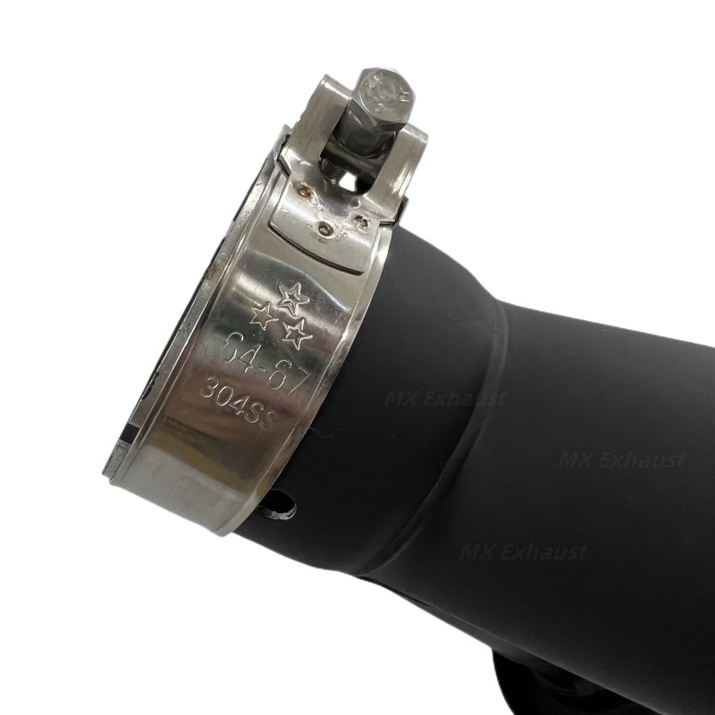 High Performance Black Painted Exhaust Tip with Dual Outlet in Carbon Fiber