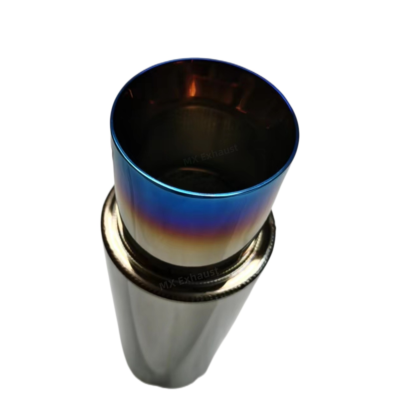 High Performance Exhaust Muffler HKS with Titanium Blue Burnt