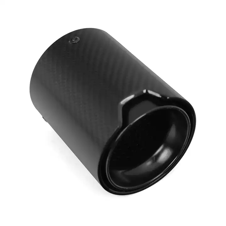 M5 Real Matte Black Carbon Fiber Exhaust Tips Muffler Pipe for BMW F90 M5 Inlet 76mm