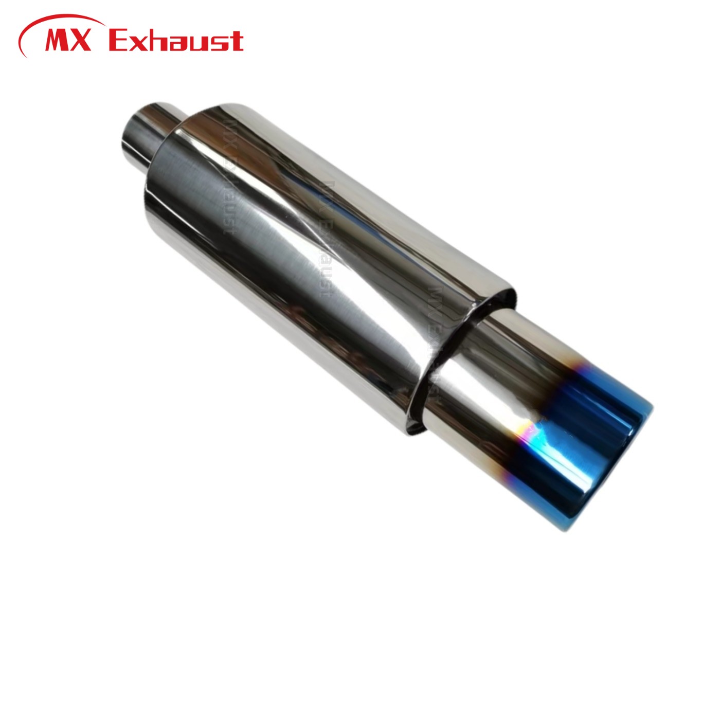 High Flow Exhaust Muffler HKS with Titanium Blue Burnt