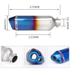 High Performance Small Hexagon Double Hole Exhaust Pipe Motorcycle Muffler