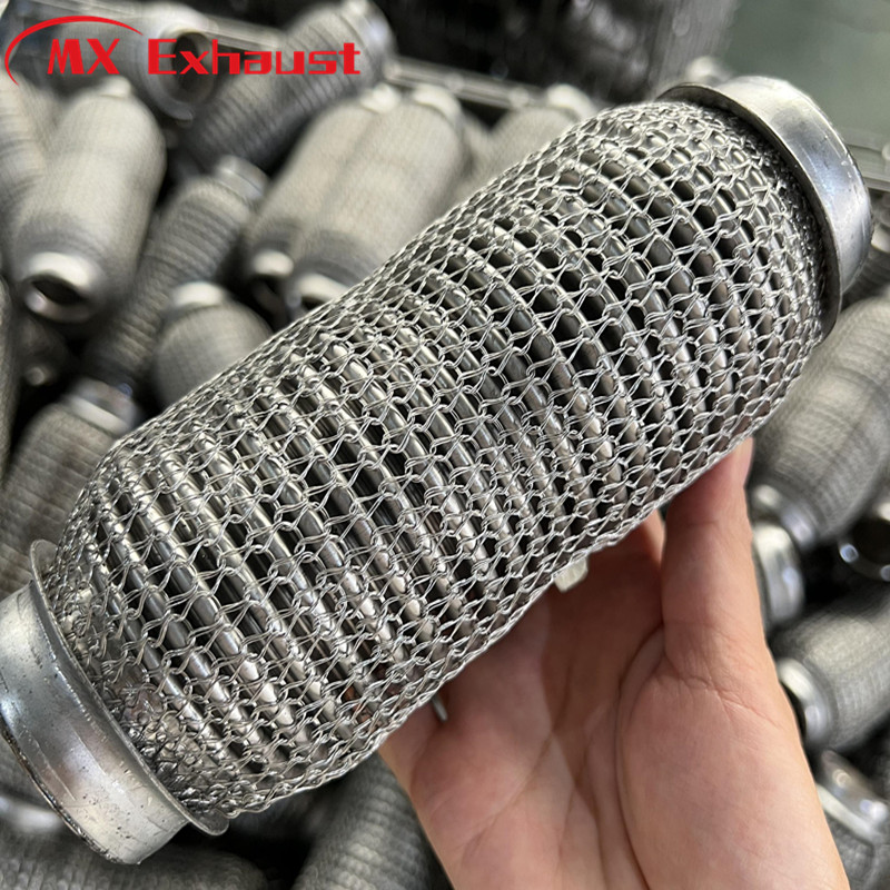 High Performance Stainless Steel Exhaust Flexible Pipe Outer Wire Mesh Interlock Layer