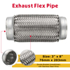 High Performance Exhaust Flexible Bellows with Inner Braid