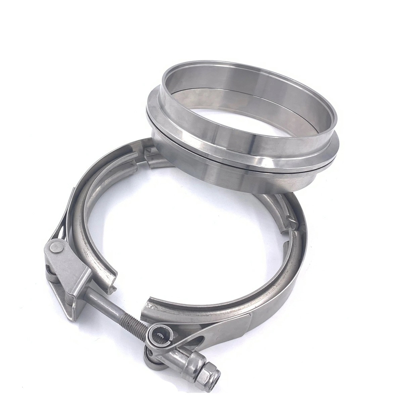 V Band Clamps Kits in Stainless Steel with Flange for Exhaust Pipe