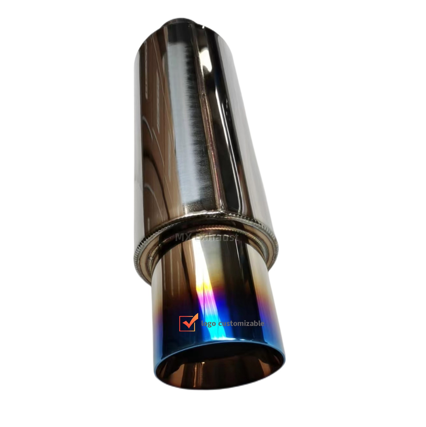 Performance Exhaust Muffler HKS with Titanium Blue Burnt for Exhaust System