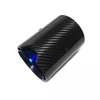 Universal Burnt Blue Carbon Fiber Exhaust Tip Stainless Steel Muffler Pipe For BMW 1234 Series M2 M3 M4 M5 Exhaust Pipe 
