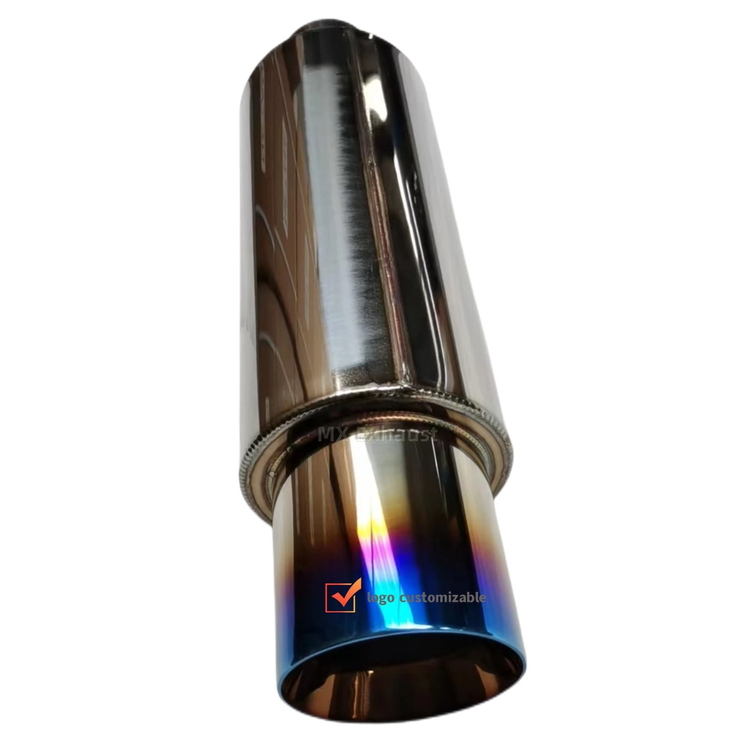 High Flow Exhaust Muffler HKS with Titanium Blue Burnt