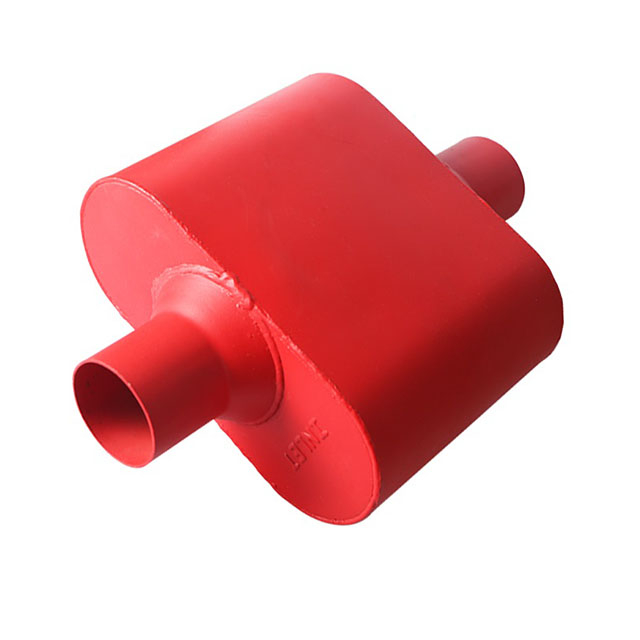 Aluminized Muffler with Red Painted