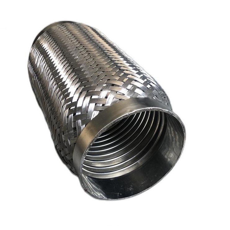 Universal Exhaust Flexible Tube with Outer Braid