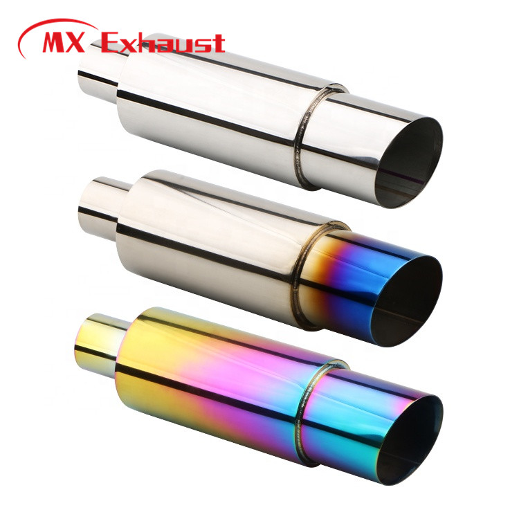 Stainless Steel Exhaust Muffler HKS with Titanium Blue Burnt for Exhaust System