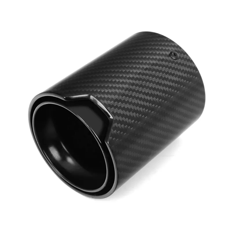 M5 Real Matte Black Carbon Fiber Exhaust Tips Muffler Pipe for BMW F90 M5 Inlet 76mm