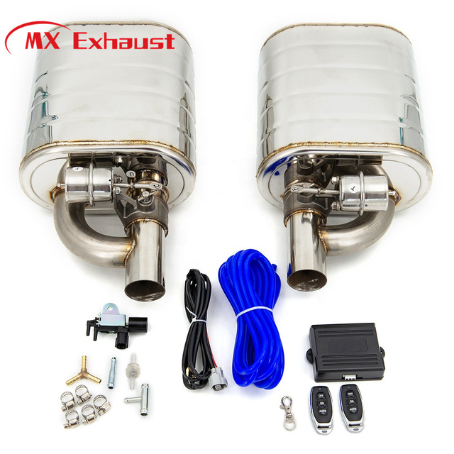 Performance Single Electric Valve Exhaust Valvetronic Muffler with Remote Control