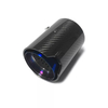 Universal Burnt Blue Carbon Fiber Exhaust Tip Stainless Steel Muffler Pipe For BMW 1234 Series M2 M3 M4 M5 Exhaust Pipe 