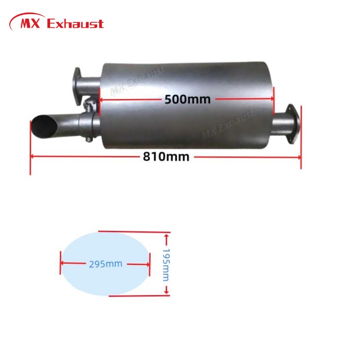 Exhaust Valvetronic Cutout Muffler in Oval Type with Cutout Vacuum Valve 