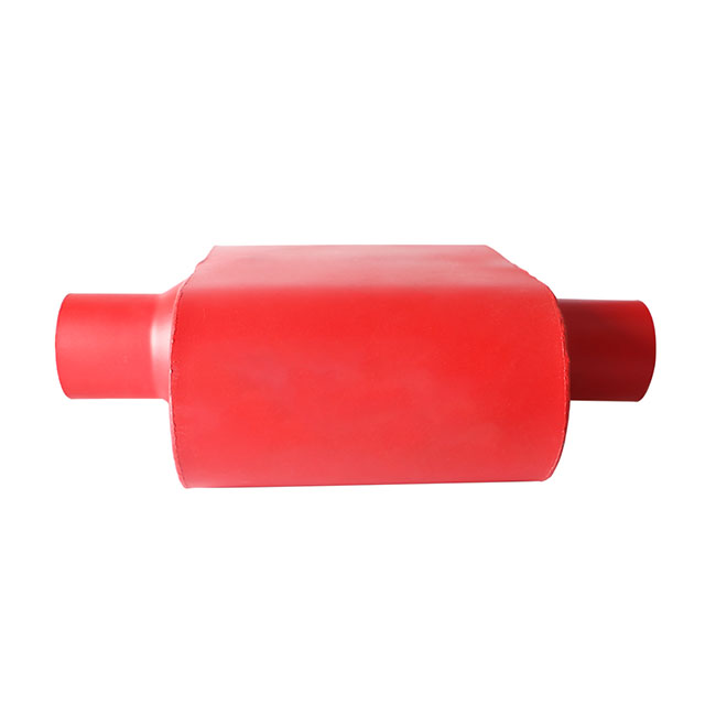 Aluminized Muffler with Red Painted