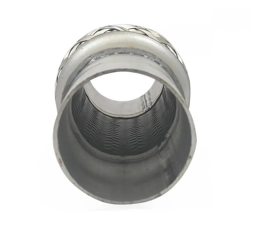 Exhaust Flexible Pipe with Nipples Double Braid