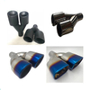 Exhaust Tip Muffler in Double Wall Thickness Dual Outlet