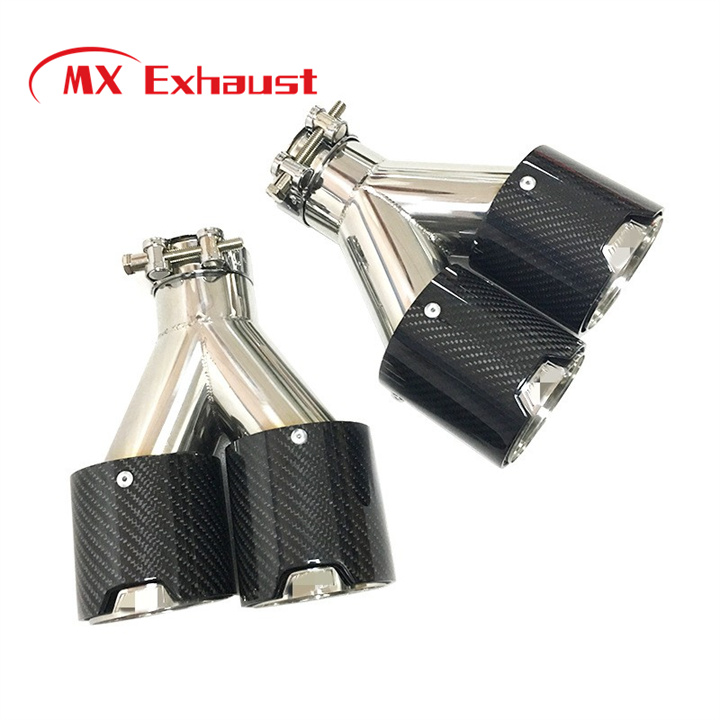 M Performance Exhaust Carbon Fiber Tailpipe Muffler Tips for BMW