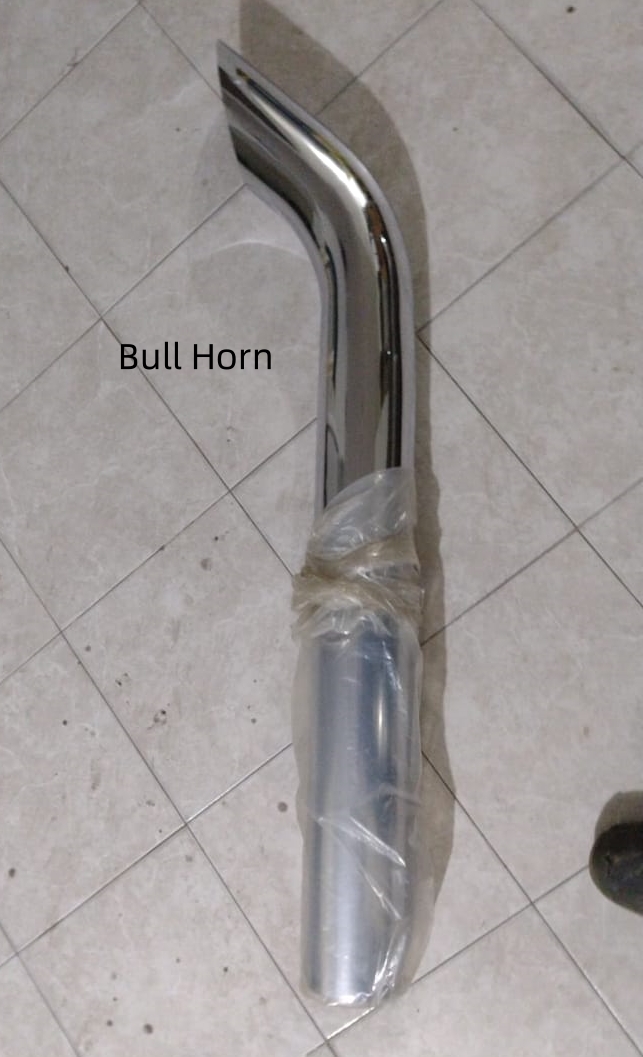 Chrome-Bull horn stack_副本
