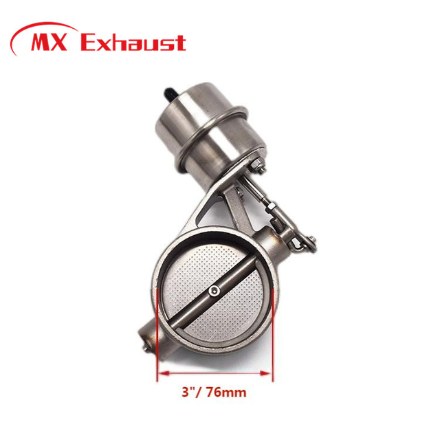 High Quality Racing Titanium Exhaust Cutout Valve Vacuum Actuator 3"/ 76mm Pipe Open and Closed