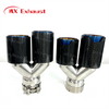 M Performance Titanium Blue Burnt Exhaust Carbon Fiber Tailpipe Muffler Tips for B*MW