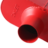 Aluminized Muffler with Red Painted