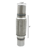 Exhaust Flexible Pipe with Nipples Double Braid