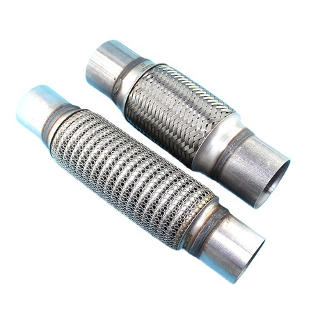 Stainless Steel Exhaust Flexible Pipe with Nipples Interlock Layer