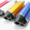 Small Hexagon Double Hole Exhaust Pipe Motorcycle Muffler