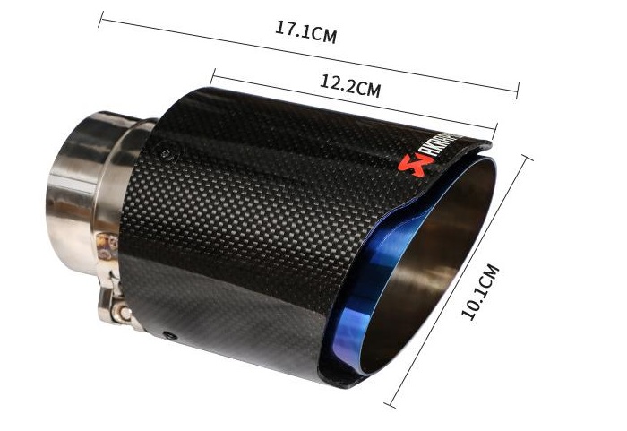 Hot Sales Exhaust Tailpipe in Blue Color with Cartbon Steel for Auo Parts in Exhaust System