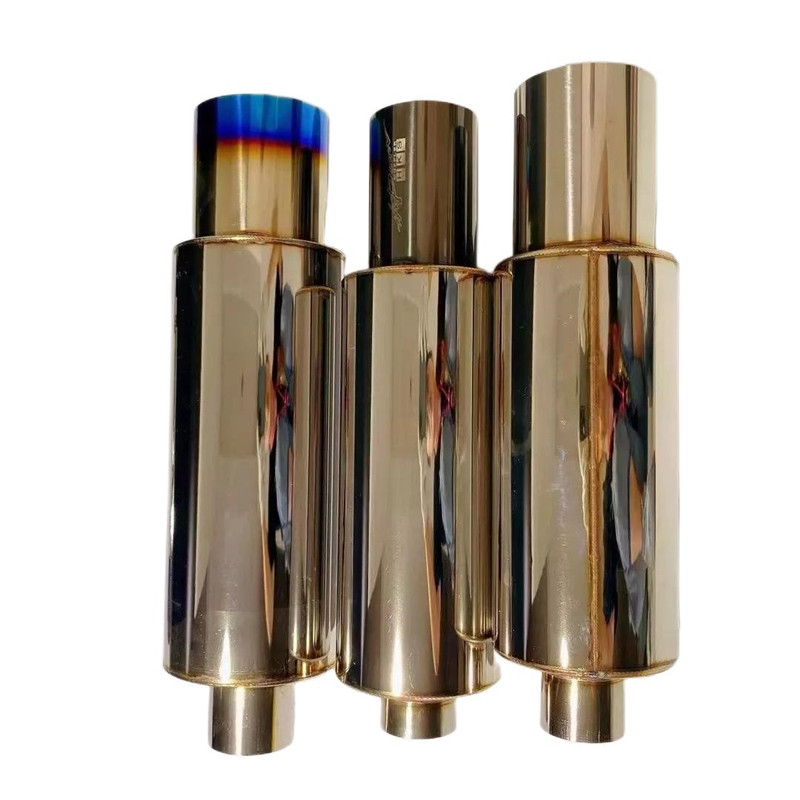 High Performance Exhaust Muffler HKS with Titanium Blue Burnt