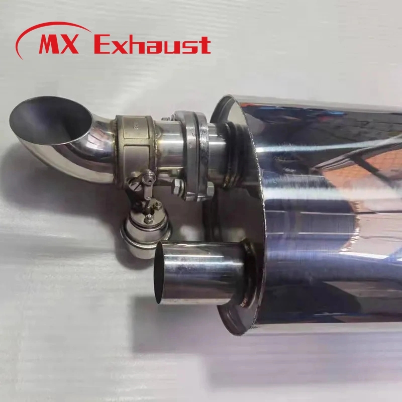 Exhaust Valvetronic Cutout Muffler in Oval Type with Cutout Vacuum Valve 